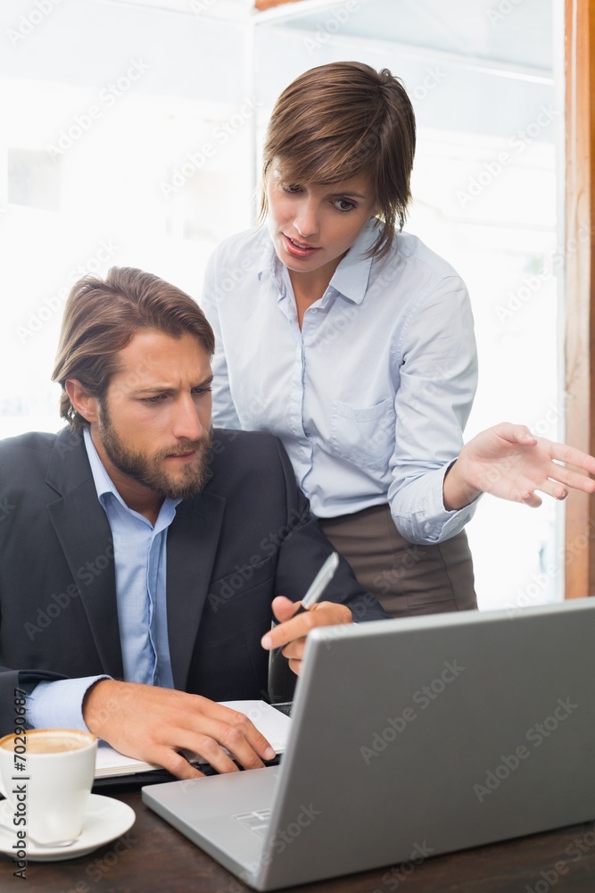 Business colleagues having a meeting Business colleagues having a meeting