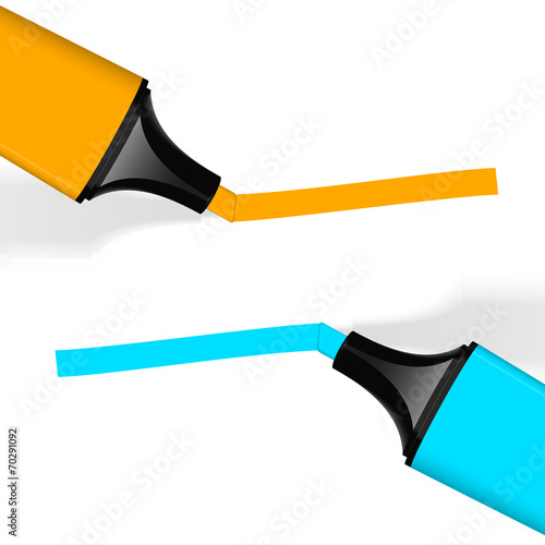 Textmarker mit Markierung