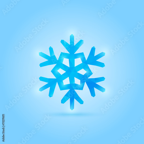 Vector poly snowflake