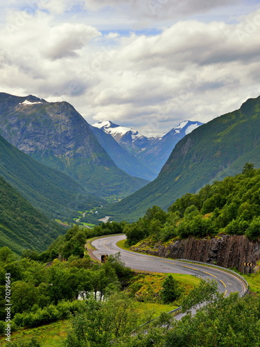 Norwegia , krajobraz wiejski