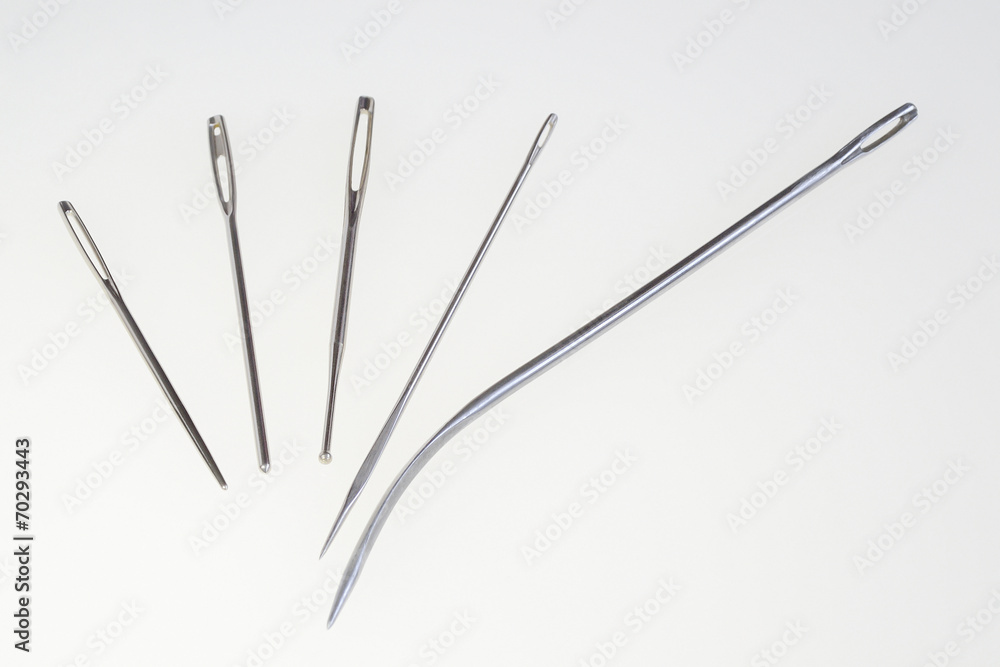 five different sewing needles for hand made five different sewing needles for hand made
