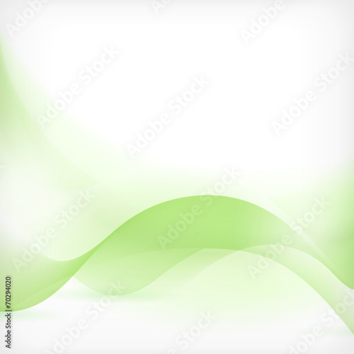 Abstract green wave background