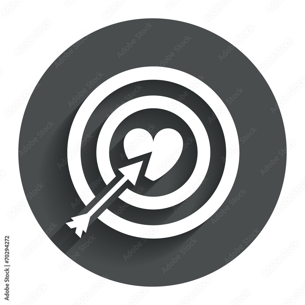 Target aim sign icon. Darts board symbol. Target aim sign icon. Darts board symbol.