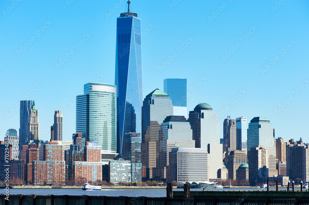 Obraz premium Panoramę Nowego Jorku na Manhattanie