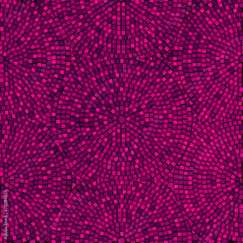 Magenta mosaic.