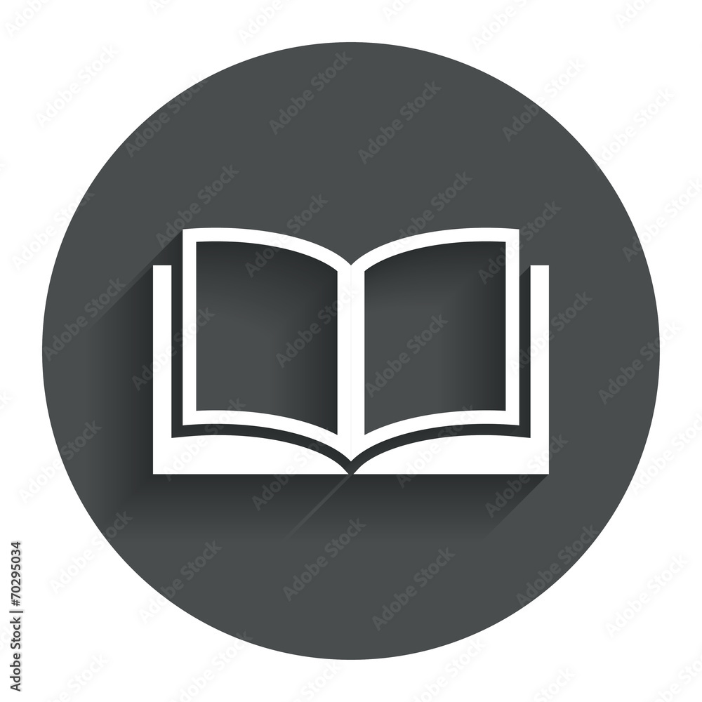 Book sign icon. Open book symbol. Book sign icon. Open book symbol.