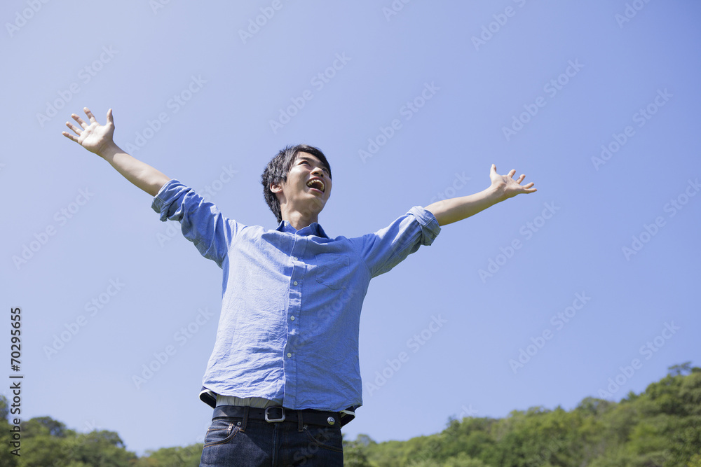 爽やかな青年 Stock Photo Adobe Stock
