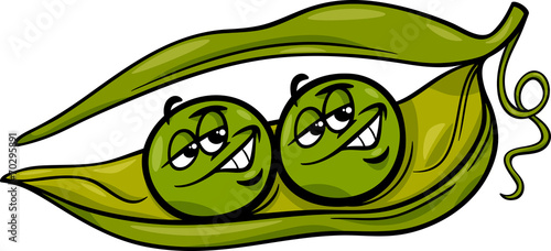 like two peas in a pod cartoon