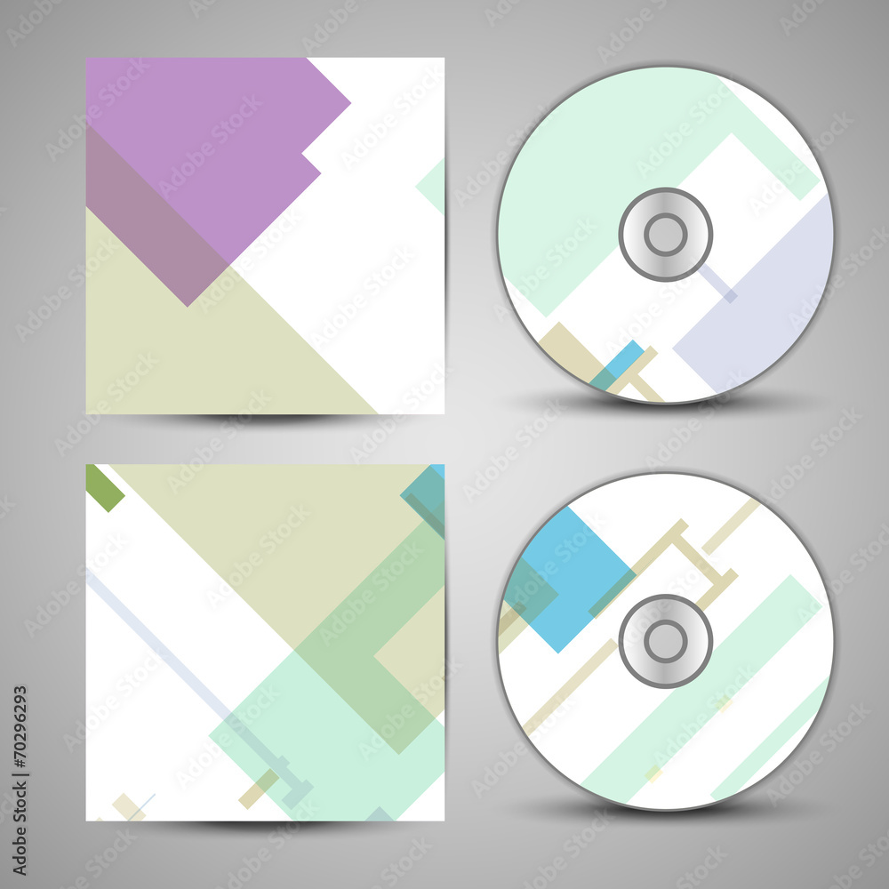 Vector cd cover set for your design Vector cd cover set for your design