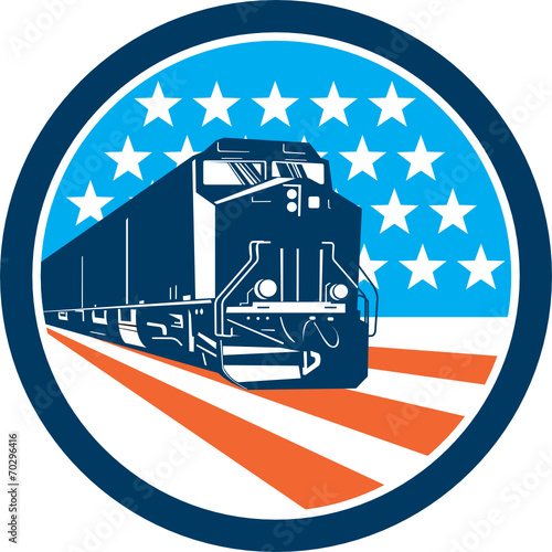 Diesel Train American Stars Stripes Retro