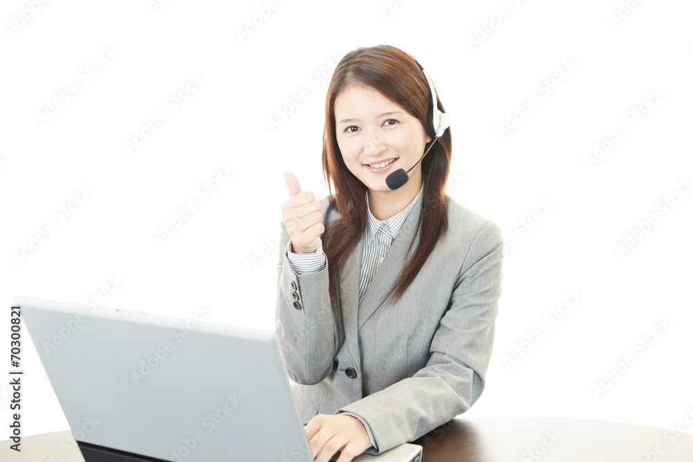 笑顔のオペレーター 笑顔のオペレーター