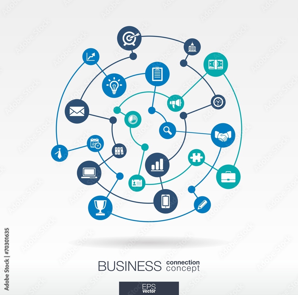 Business connection concept. Business connection concept.