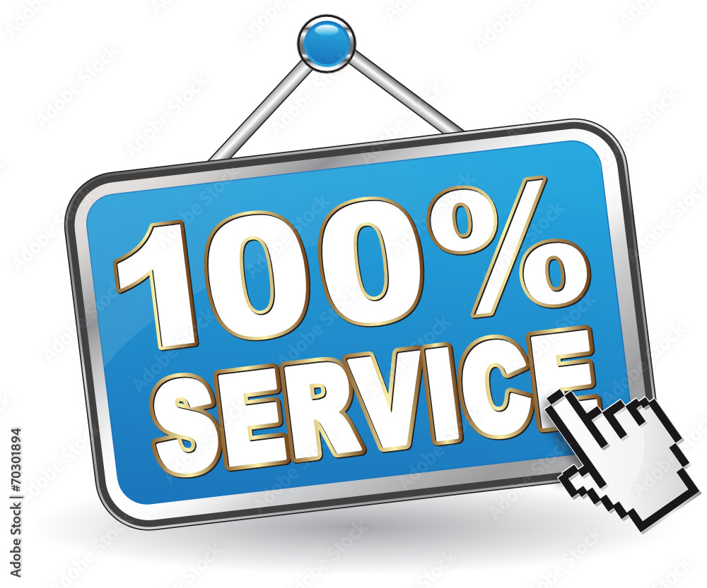 100% SERVICE ICON