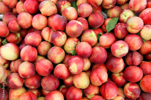 fresh organic ripe white nectarines