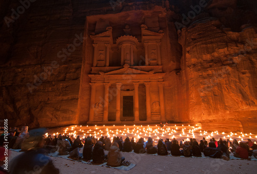 Petra, Jordan at Night