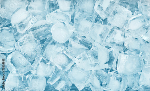 background with ice cubes photo