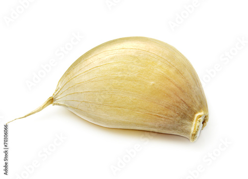 Fresh garlic isolated on white background © npps48