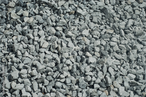 background of a pile crushed stone