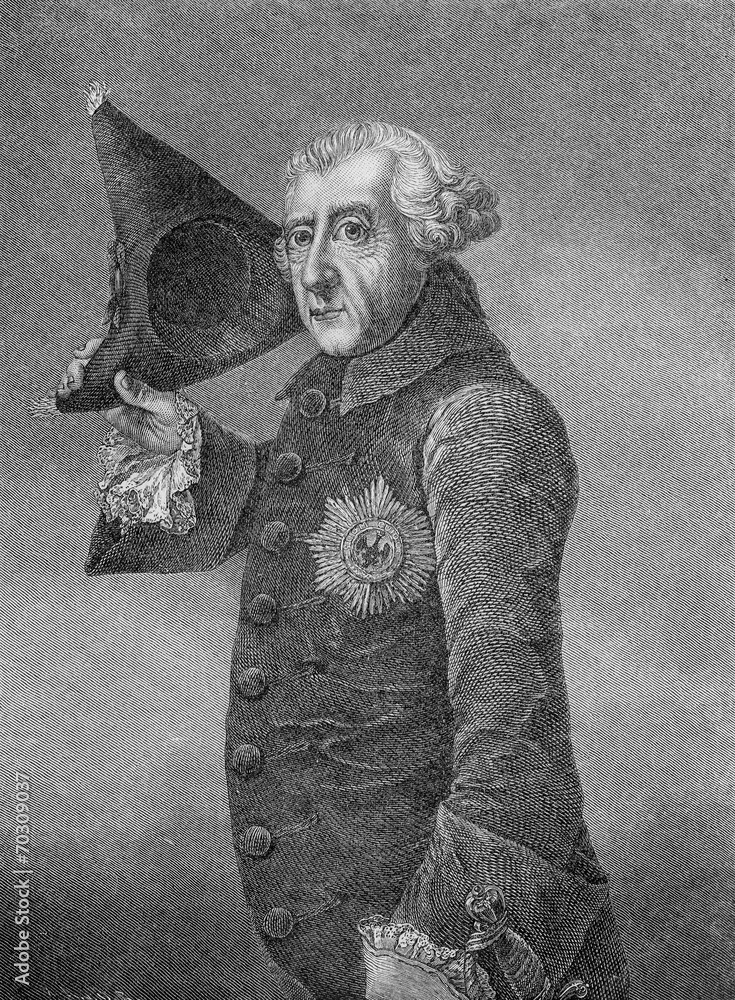 Fototapeta premium King of Prussia Friedrich Der Grosse (Frederick the Great)