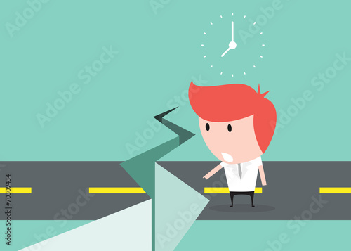 Businessman late