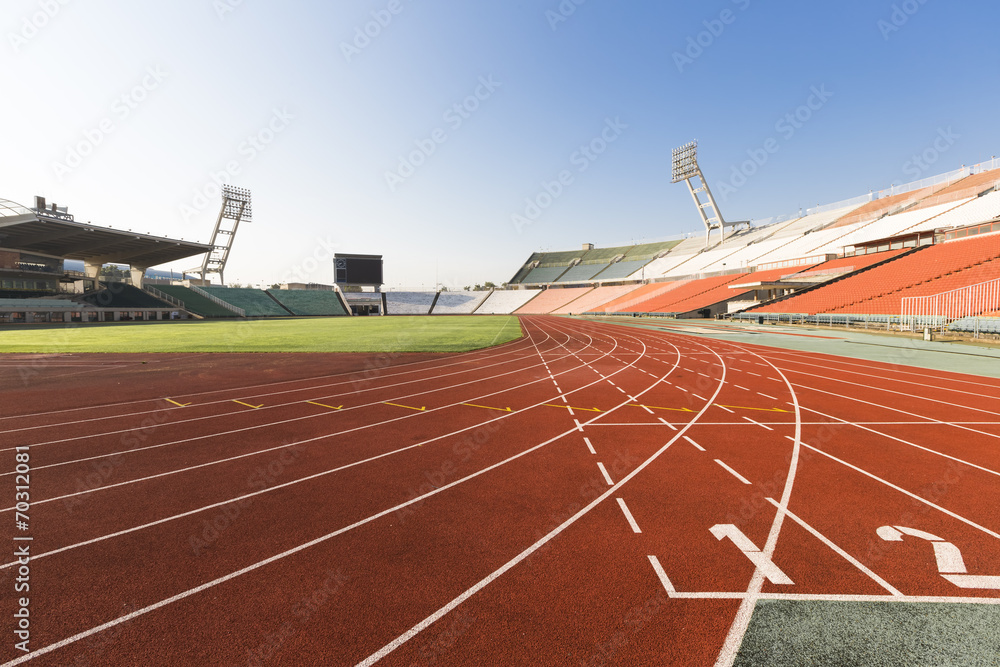 athletics track - obrazy, fototapety, plakaty 