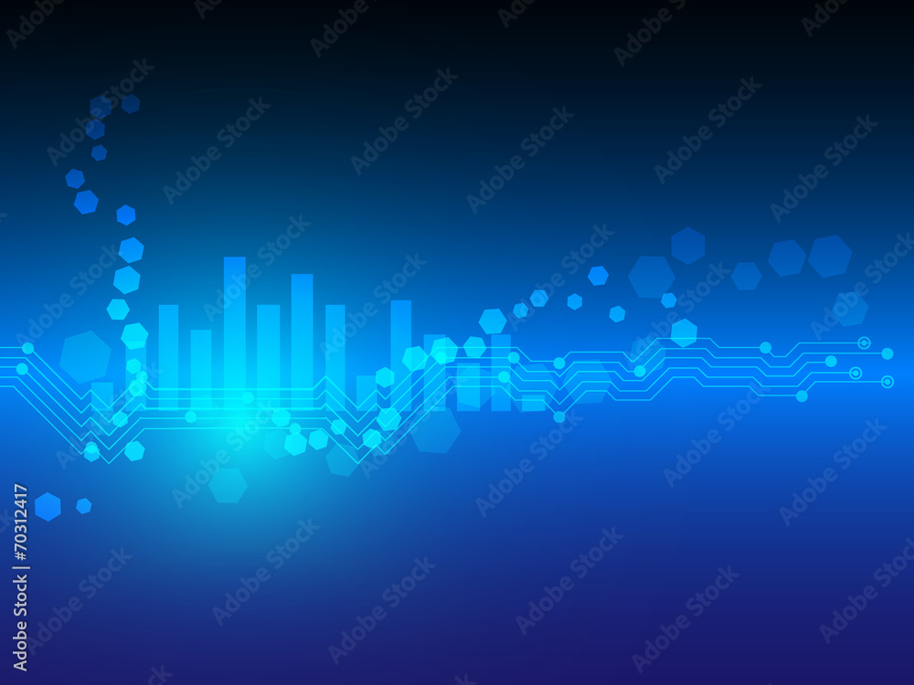 abstract technology line hexagon vector background abstract technology line hexagon vector background