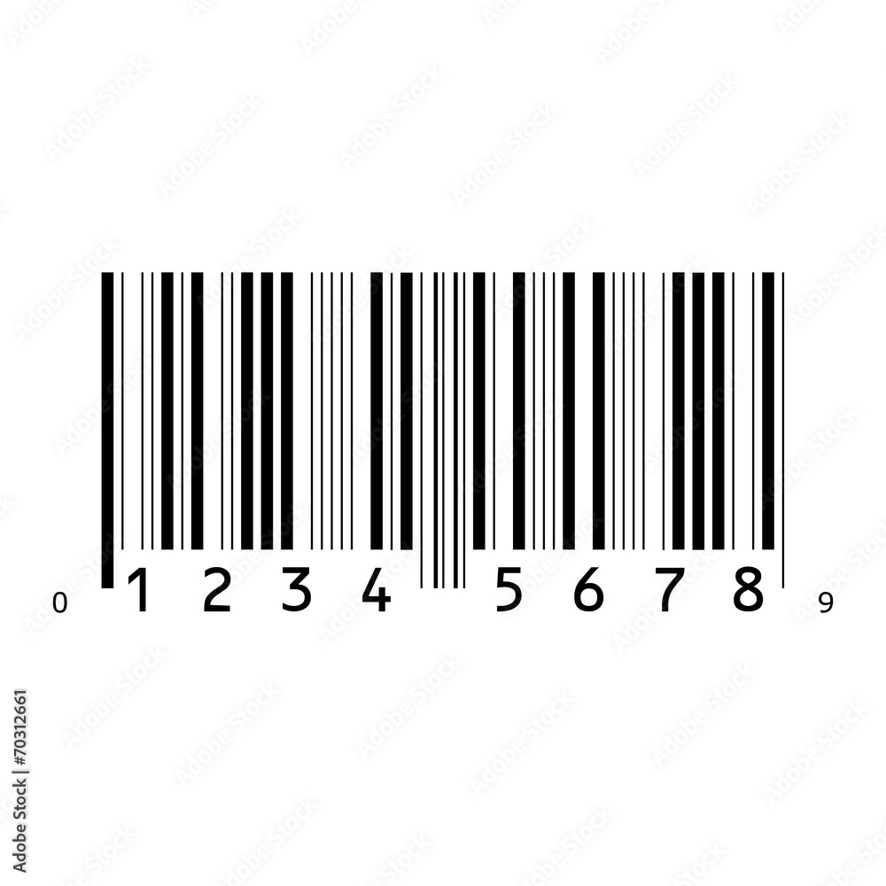 Illustration of an Isolated Barcode Illustration of an Isolated Barcode
