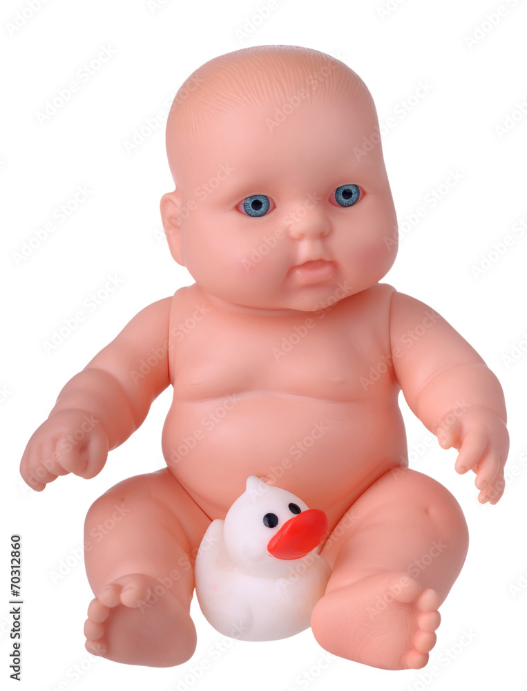 Plastic Baby Doll with rubber duck Plastic Baby Doll with rubber duck