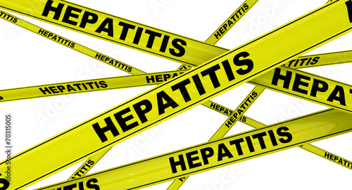 Гепатит (hepatitis). Желтая оградительная лента