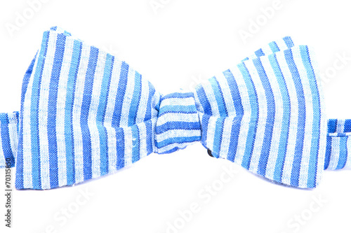 striped bow tie isolated on white background