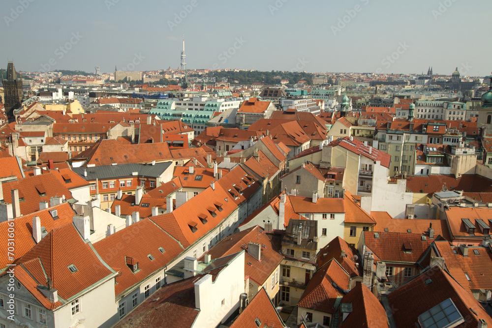 Obraz premium Prague through the eyes of birds