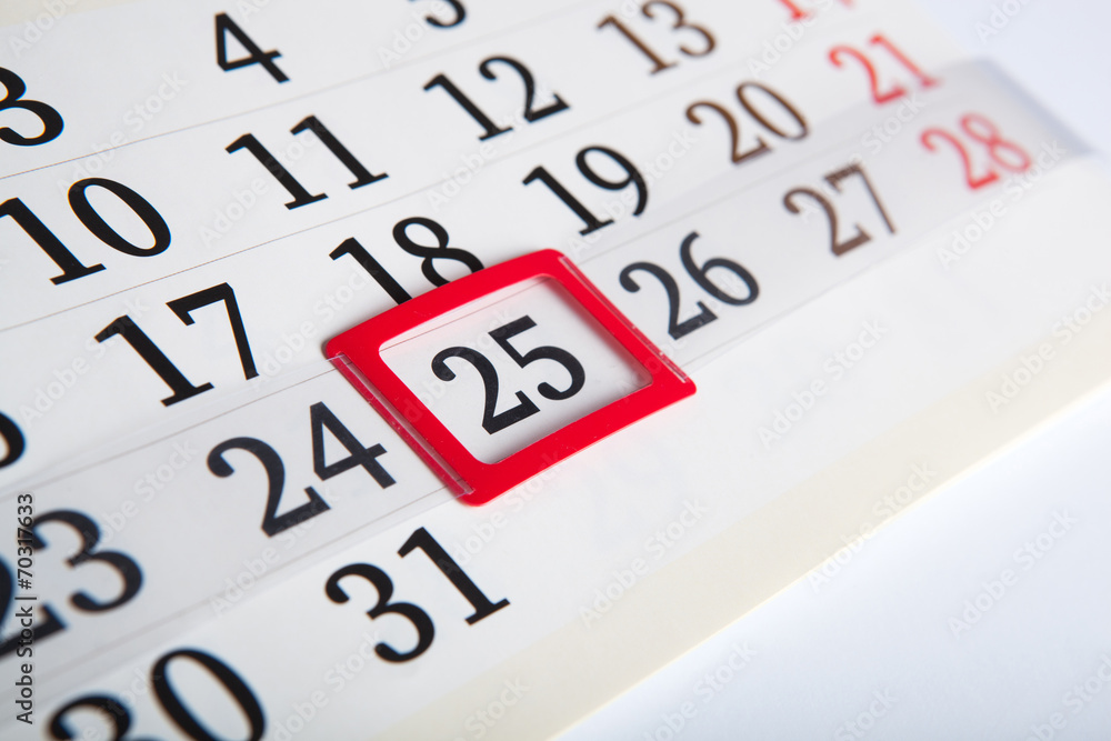 calendar days with numbers close up calendar days with numbers close up