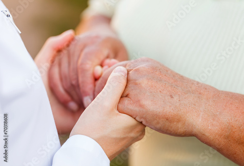 Картината върху платно Elderly care