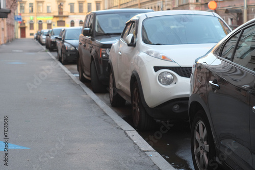 image of a vehicles parked