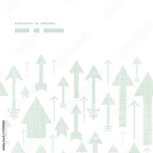 Arrows flying up textile textured horizontal frame seamless