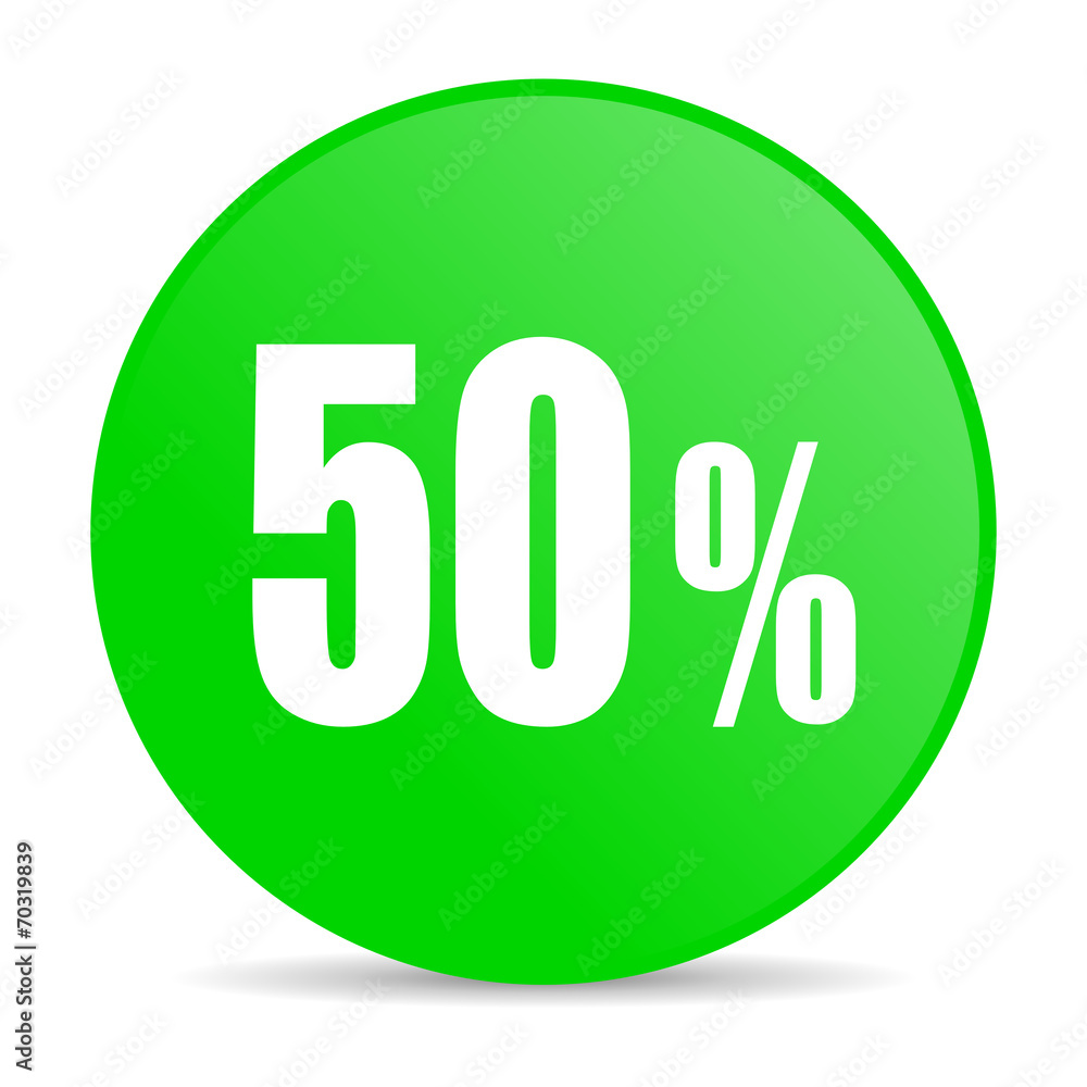 50 percent internet icon 50 percent internet icon