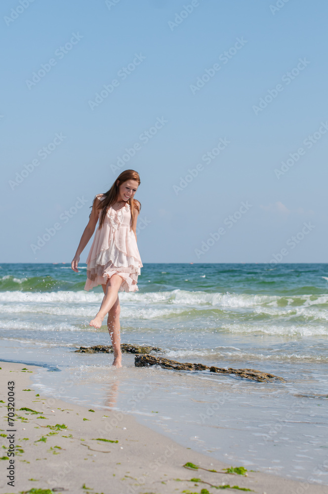 girl on a beach