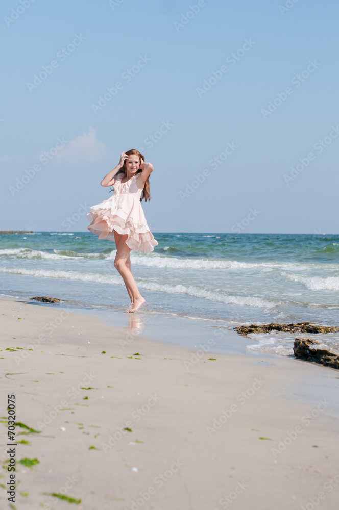 girl on a beach