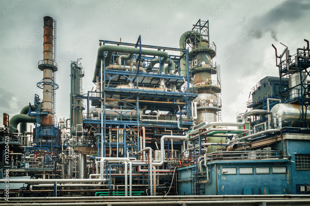gas, oil and chemical industry plant