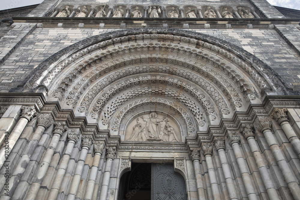 Doorway of Church of Saints Cyril and Methodius, Prague