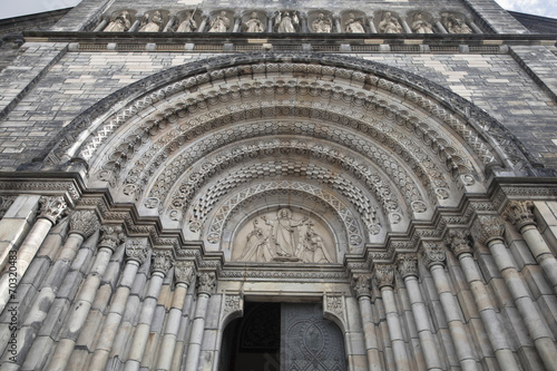 Doorway of Church of Saints Cyril and Methodius  Prague