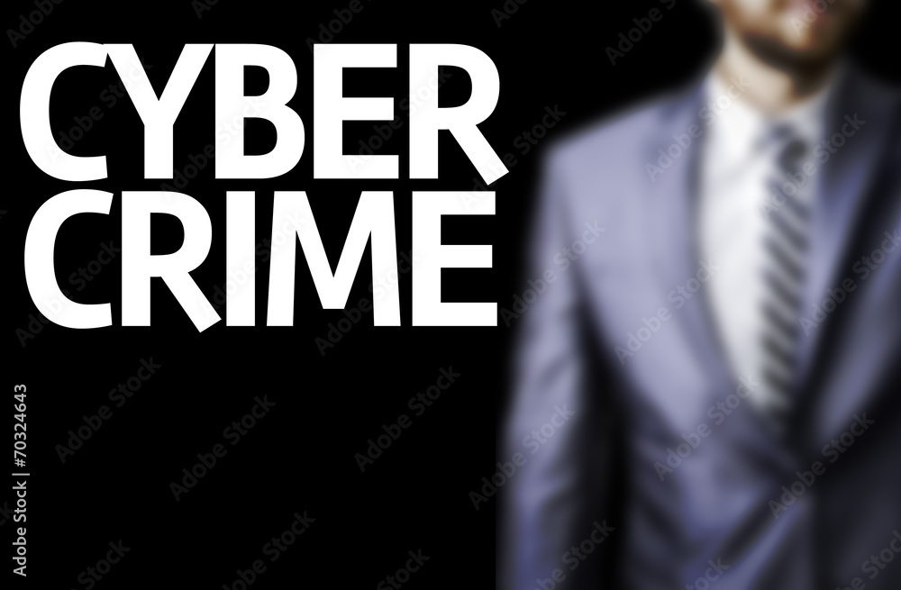 Cyber Crime written on a board Cyber Crime written on a board