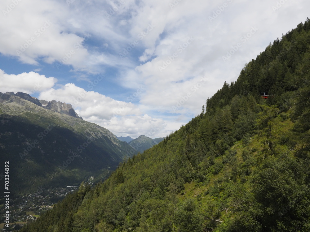 Los Alpes junto a Chamonix (Francia)