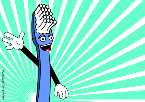 toothbrush cartoon background6