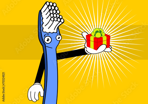 toothbrush cartoon background3