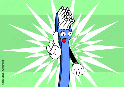 toothbrush cartoon background in vector format