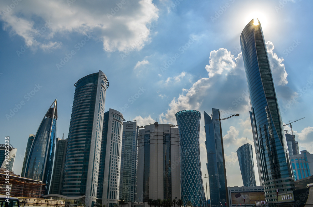 Skyline of Doha Qatar Skyline of Doha Qatar