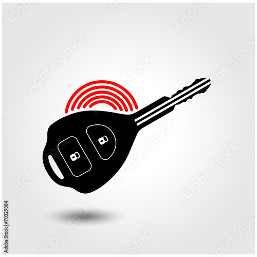 Car remote key symbol