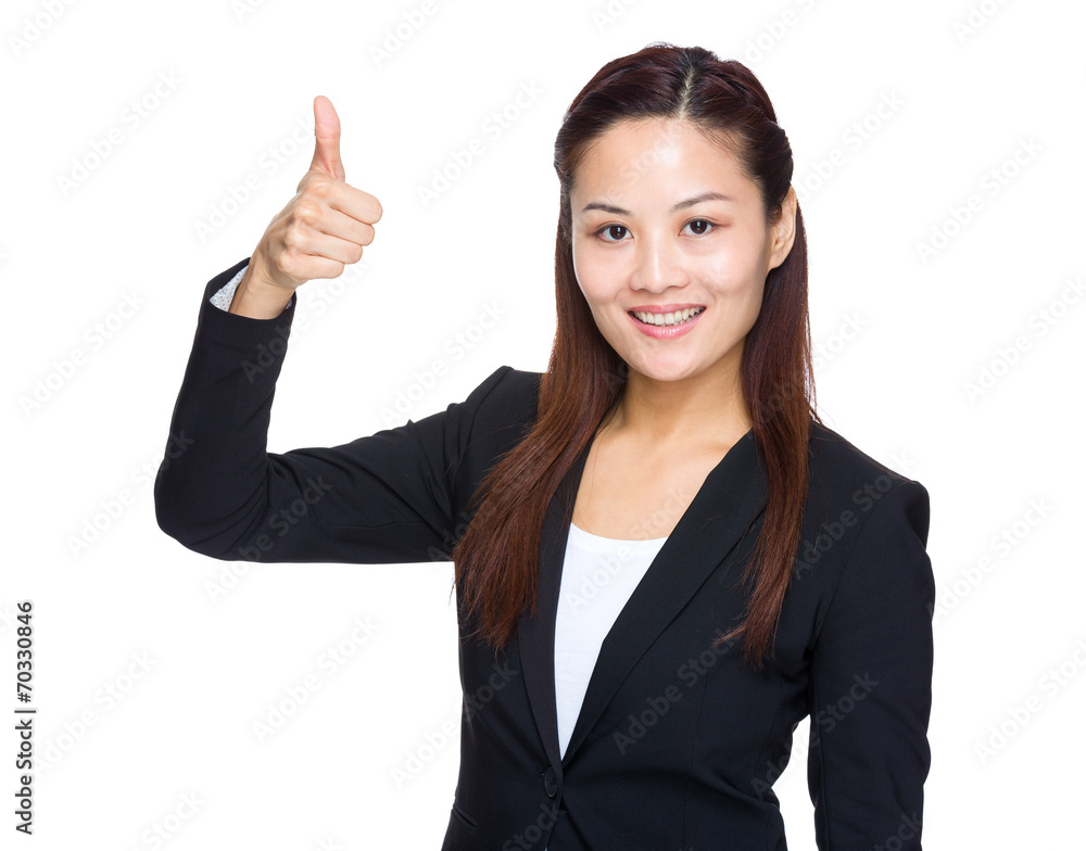 Businesswoman with thumb up Businesswoman with thumb up