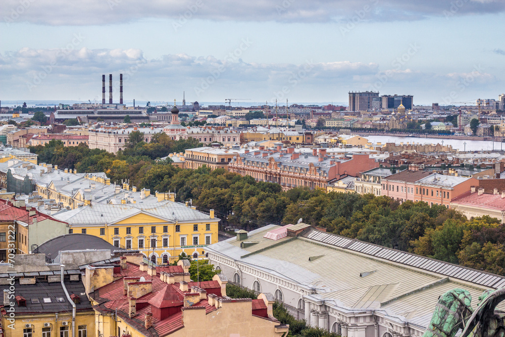 Obraz premium Aerial panorama view of Saint Petersburg, Russia